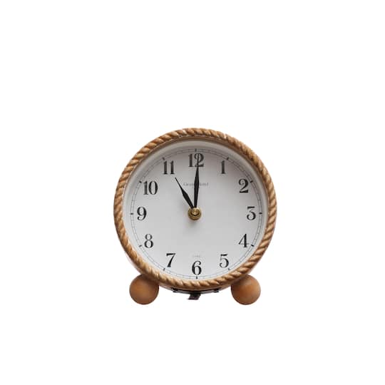 7&#x22; Natural Tabletop Clock by Ashland&#xAE;